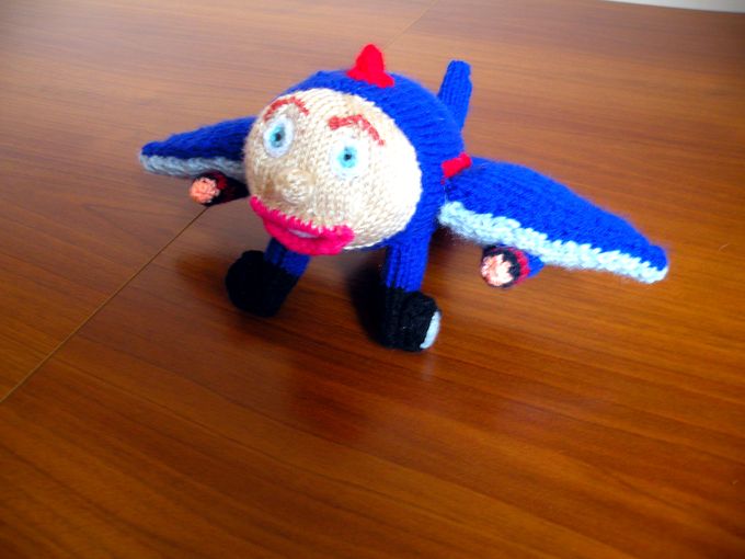 knitted plane