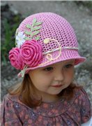 chapeau de jardin fleuri1