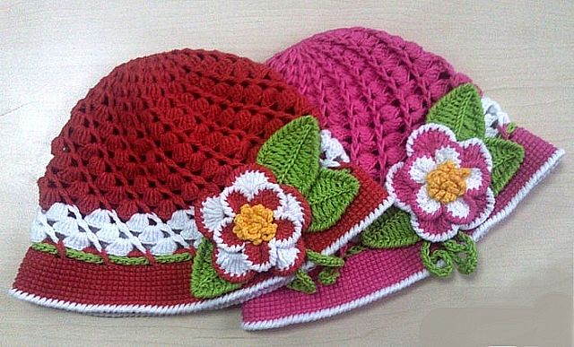 Hat with flowers