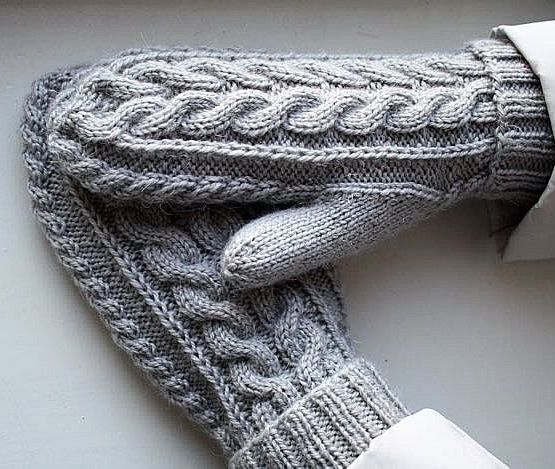 knitted gloves