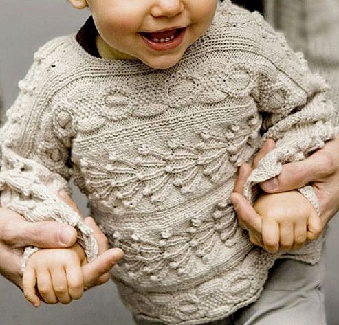 Knitted sweater for boys