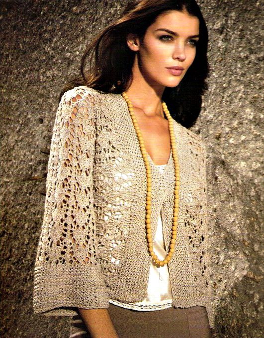 Chaqueta vintage calada
