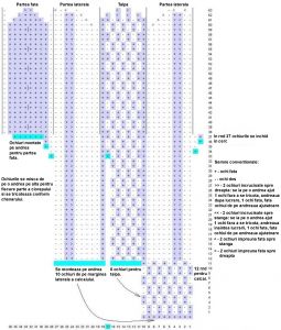 schema de tricotare Sosete cu model aaran