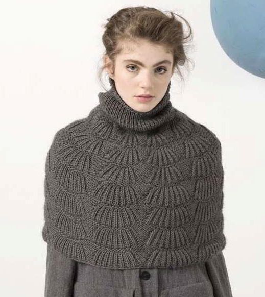 Knitted cape